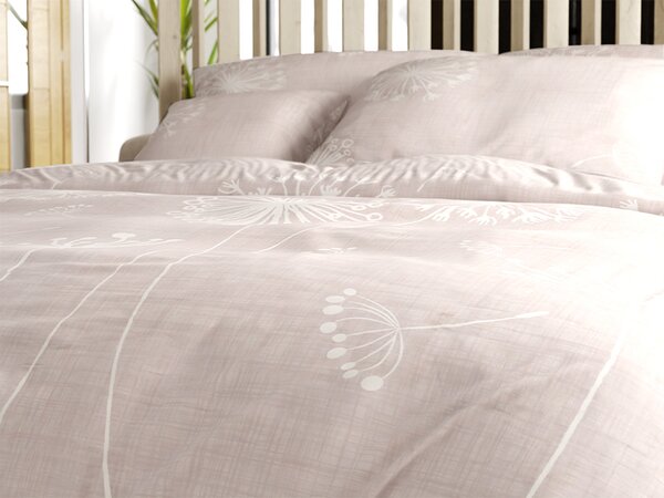 Pamučna posteljina SOFT MEADOW smeđa Dimenzije posteljine: 70 x 90 cm | 140 x 200 cm