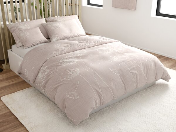 Pamučna posteljina SOFT MEADOW smeđa Dimenzije posteljine: 70 x 90 cm | 140 x 200 cm