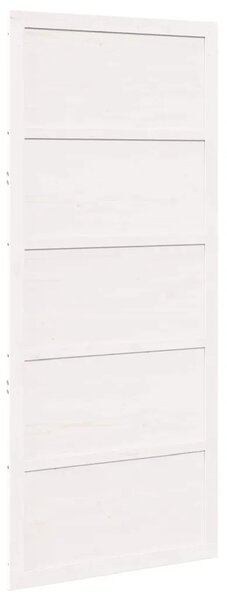 Vrata staje Bijela 80 x 2 5 x 208 cm Masivna borovina - Bijela 80 x 2 5 x 208 cm