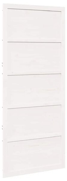 Vrata staje Bijela 80 x 2 5 x 208 cm Masivna borovina - Bijela 80 x 2 5 x 208 cm