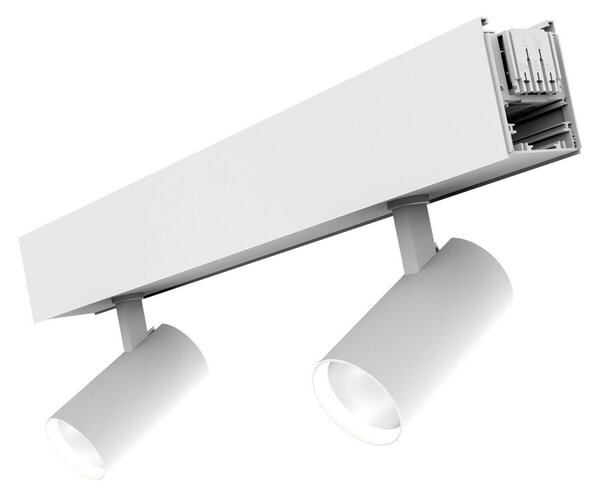 The Light Group SLC LED reflektor Click, bijeli, 2 žarulje, duljina 56 cm, CCT, DALI, prigušiva, Bijela, Dnevni boravak/blagovaonica, Aluminij