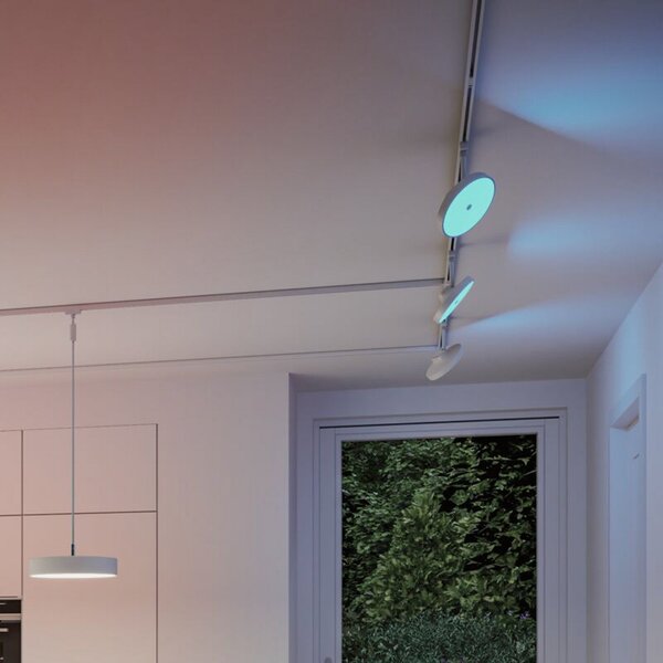 Paulmann URail pametni LED reflektor Hildor, signalno bijela, Zigbee, prigušiva, Bijela, Dnevni boravak/blagovaonica, Plastika