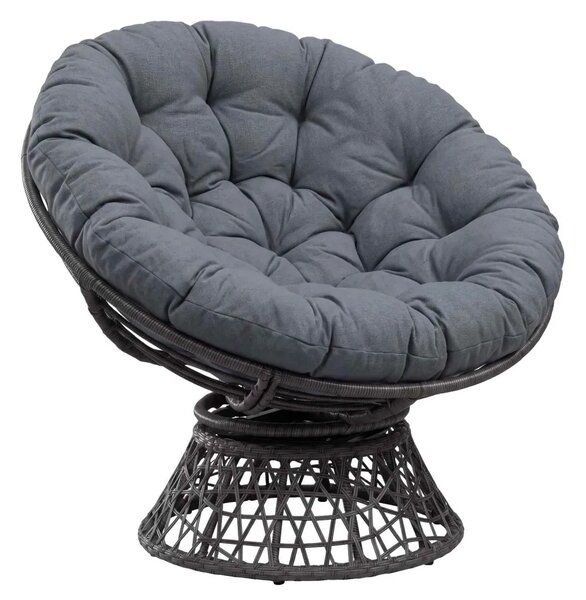 Papasan jastučić VIANEN 100% poliester Plava Ø 100 x 12 cm - Plava 100 x 100 x 12 cm