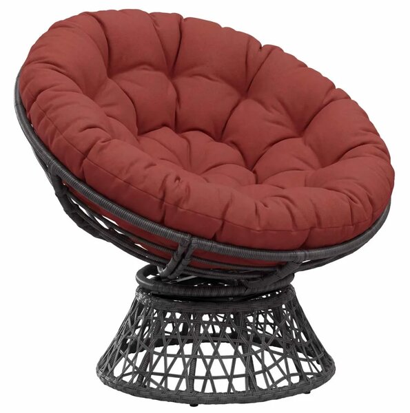 Papasan jastučić VIANEN 100% poliester Crvena Ø 100 x 12 cm - Crvena 100 x 100 x 12 cm