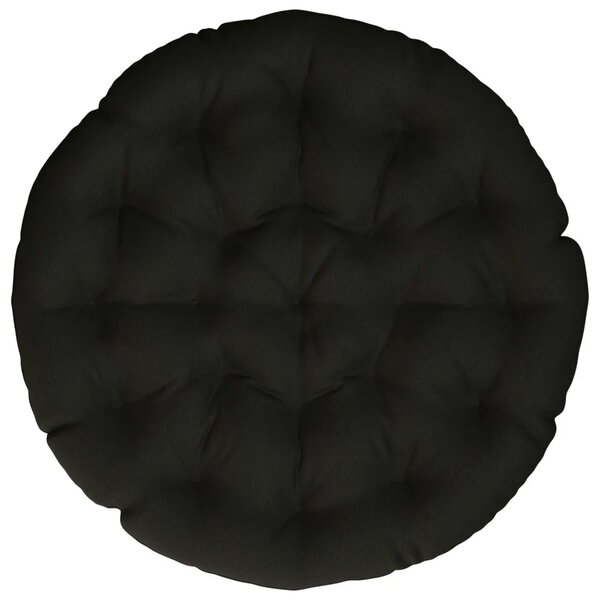 Papasan jastučić VIANEN 100% poliester Crna Ø 100 x 12 cm - Crna 100 x 100 x 12 cm