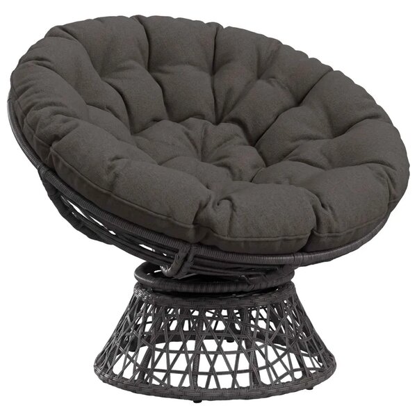 Papasan jastučić VIANEN 100% poliester Antracit Ø 100 x 12 cm - Antracit 100 x 100 x 12 cm