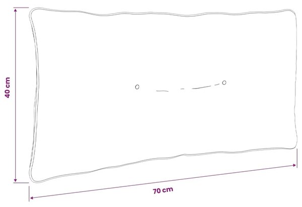 Jastučić za leđa PUTTEN 100% poliester Kraljevsko plava - Kraljevski plava 70 x 40 x 10 cm Poliester