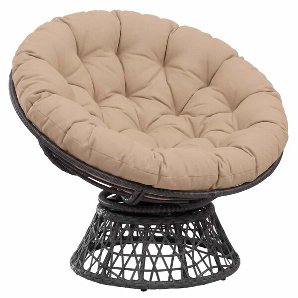 Papasan jastučić VIANEN 100% poliester Pijesak Ø 100 x 12 cm - Pijesak 100 x 100 x 12 cm