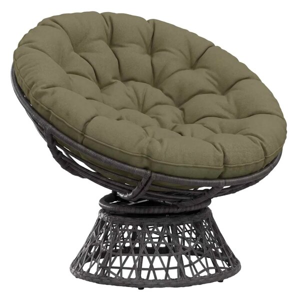 Papasan jastučić VIANEN 100% poliester Maslinastozelena - Maslinastozelena 100 x 100 x 12 cm