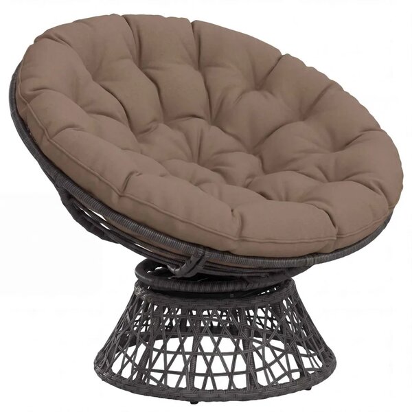 Papasan jastučić VIANEN 100% poliester Sivosmeđa Ø 100 x 12 cm - Sivosmeđa 100 x 100 x 12 cm