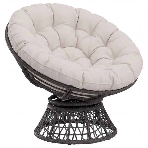 Papasan jastučić VIANEN 100% poliester Bijela Ø 100 x 12 cm - Bijela 100 x 100 x 12 cm