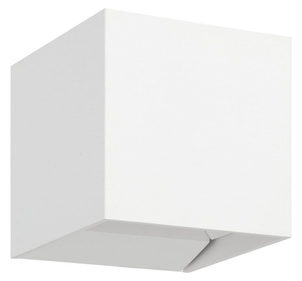 EGLO Calpino 3 vanjska zidna LED svjetiljka, bijela, širina 10 cm, 2 svjetla, Bijela, Aluminij, Zidni kvadrat