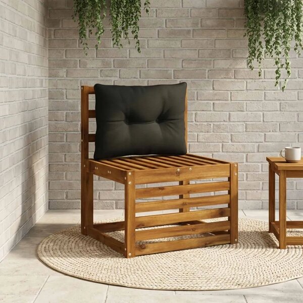 Jastučić za leđa PUTTEN 100% poliester Crna 60 x 40 x 10 cm - Crna 60 x 40 x 10 cm Melange