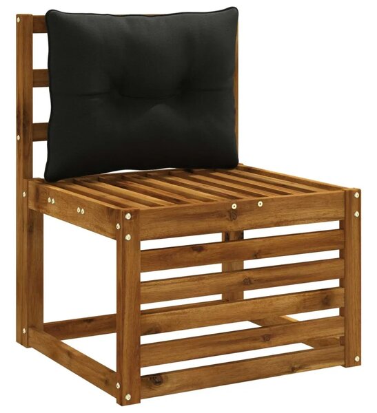Jastučić za leđa PUTTEN 100% poliester Crna 60 x 40 x 10 cm - Crna 60 x 40 x 10 cm Melange