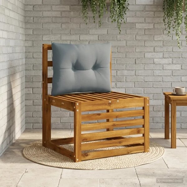 Jastučić za leđa PUTTEN 100% poliester Plava 60 x 40 x 10 cm - Plava 60 x 40 x 10 cm Melange