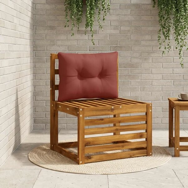 Jastučić za leđa PUTTEN 100% poliester Crvena 60 x 40 x 10 cm - Crvena 60 x 40 x 10 cm Melange