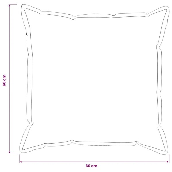 Presvlaka za jastuk 2 pcs HOUTEN Crna 60 x 60 cm Flanel - Crna 60 x 60 cm 2