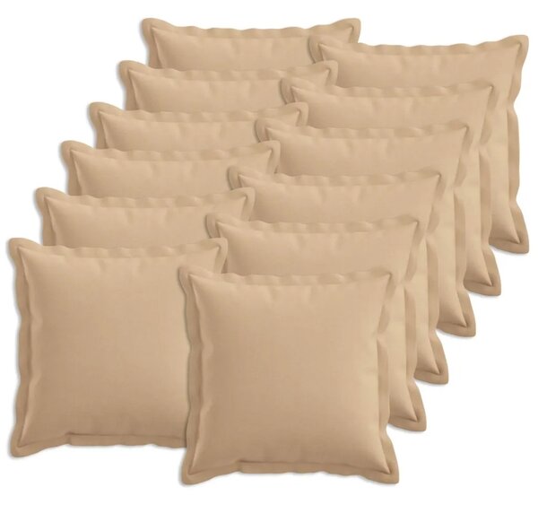 Presvlaka za jastuk 12 pcs HOUTEN Krem 40 x 40 cm Umjetni lan - Krem 40 x 40 cm 12