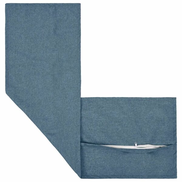 Jastuk s jastukom HOUTEN 2 kom. Traper plava Umjetni lan - Trapere plave boje 40 x 145 cm 2