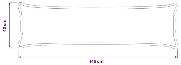 Presvlaka za jastuk 2 pcs HOUTEN Vinska crvena 40 x 145 cm - boja crnog vina 40 x 145 cm 2