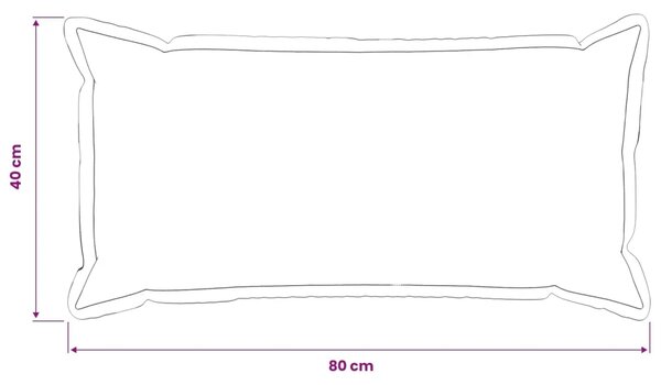 Presvlaka za jastuk 2 pcs HOUTEN Traper plava 40 x 80 cm - Trapere plave boje 40 x 80 cm 2