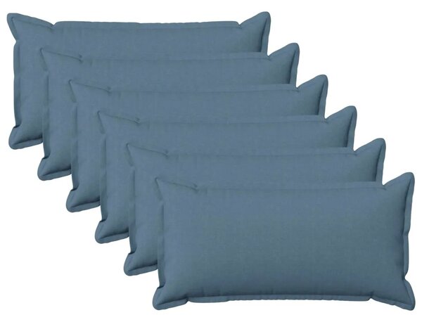 Presvlaka za jastuk 6 pcs HOUTEN Traper plava 40 x 80 cm - Trapere plave boje 40 x 80 cm 6