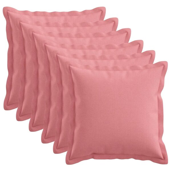 Presvlaka za jastuk 6 pcs HOUTEN Ružičasta 45 x 45 cm - Ružičasta 45 x 45 cm 6