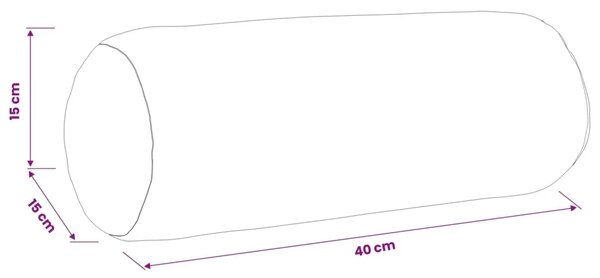 Presvlaka za jastuk 2 kom. HEERLEN Traper plava Ø 15 x 40 cm - Trapere plave boje Ø 15 x 40 cm 2