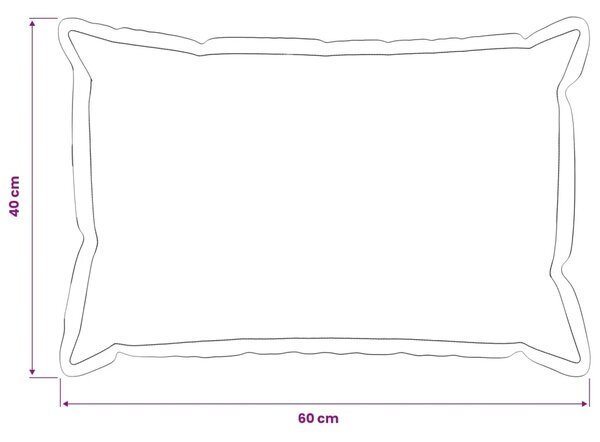 Presvlaka za jastuk 6 pcs HOUTEN Oblačnosiva 40 x 60 cm - Siva tkanina oblak 40 x 60 cm 6
