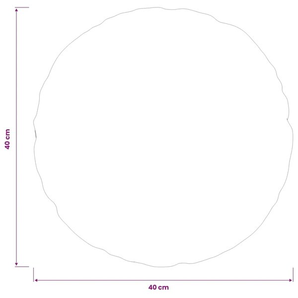 Presvlaka za jastuk 6 kom. HEERLEN Plava Ø 40 cm Tkanina - Plava Ø 40 cm 6