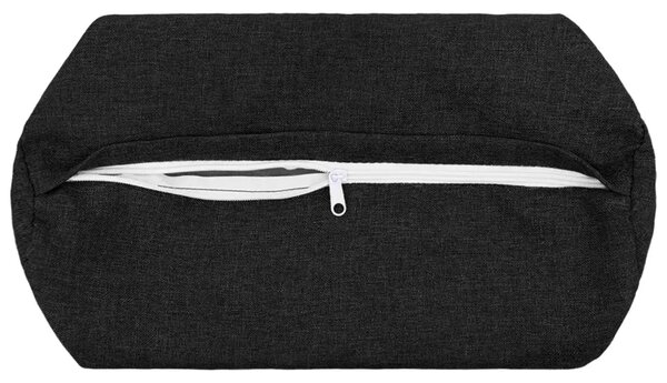 Presvlaka za jastuk 2 kom. HEERLEN Crna Ø 15 x 40 cm Tkanina - Crna Ø 15 x 40 cm 2