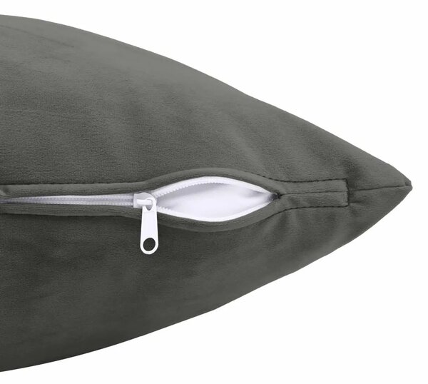 Presvlaka za jastuk 2 pcs HEERLEN Tamnosiva 80 x 80 cm Baršun - Tamnosiva 80 x 80 cm 2
