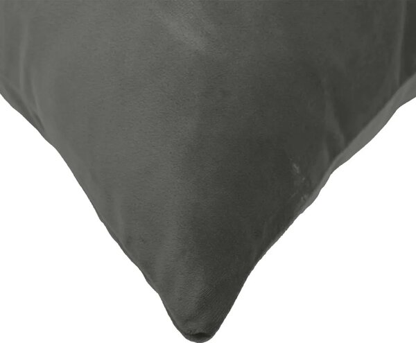 Presvlaka za jastuk 2 pcs HEERLEN Tamnosiva 80 x 80 cm Baršun - Tamnosiva 80 x 80 cm 2