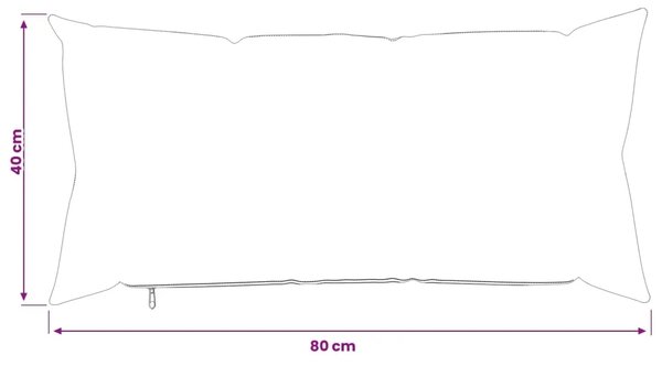 Jastuk s jastukom HEERLEN 2 kom. Ružičasta Tkanina - Ružičasta 40 x 80 cm 2
