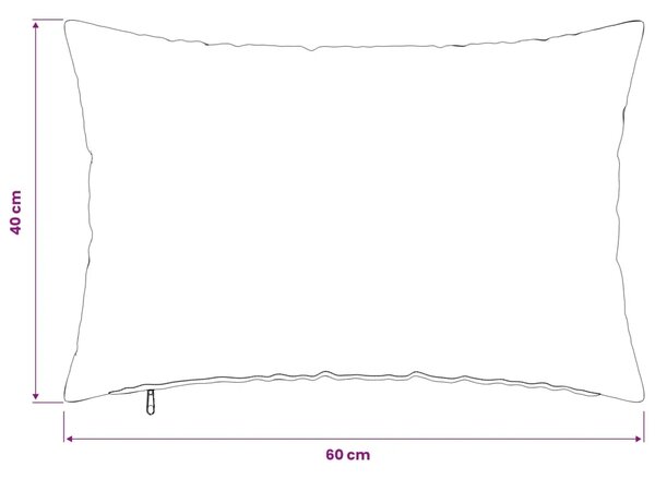 Jastuk s jastukom HEERLEN 2 kom. Traper plava Tkanina - Trapere plave boje 40 x 60 cm 2