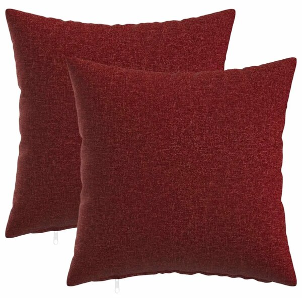 Presvlaka za jastuk 2 kom. HEERLEN Vinska crvena 30 x 30 cm - boja crnog vina 30 x 30 cm 2