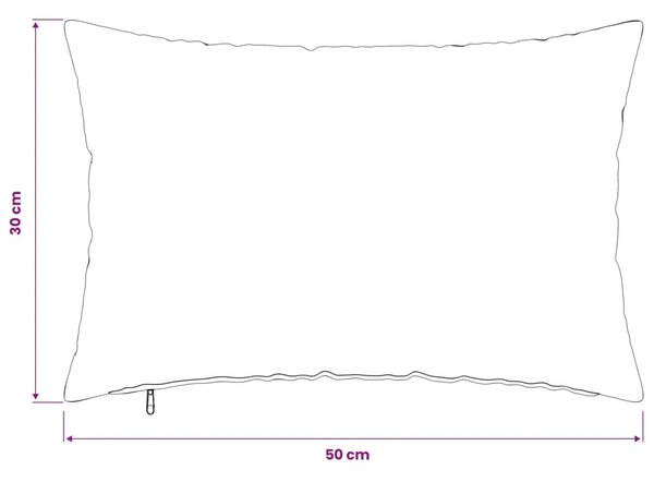 Jastuk s jastukom HEERLEN 2 kom. Krem Tkanina - Krem 30 x 50 cm 2