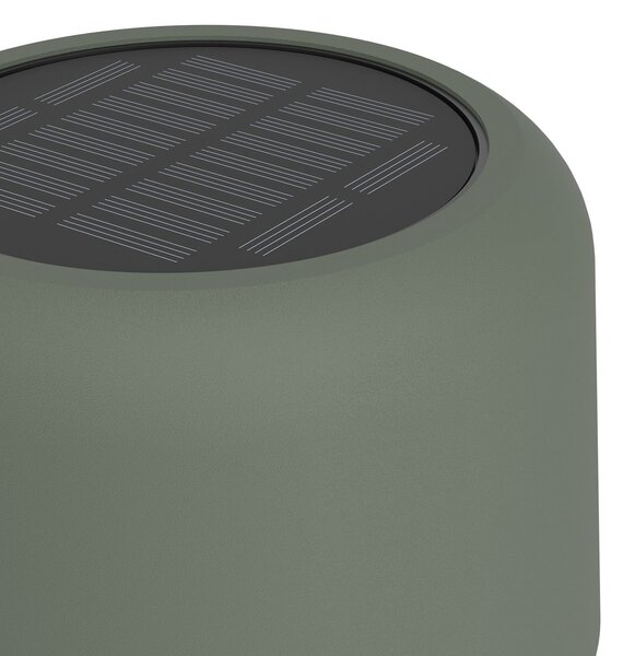 EGLO Roccanova-L solarna LED lampa za terasu, zelena, visina 120 cm, Zelena, Metal