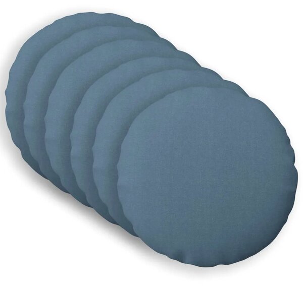 Presvlaka za jastuk 6 kom. HEERLEN Traper plava Ø 40 cm Tkanina - Trapere plave boje Ø 40 cm 6