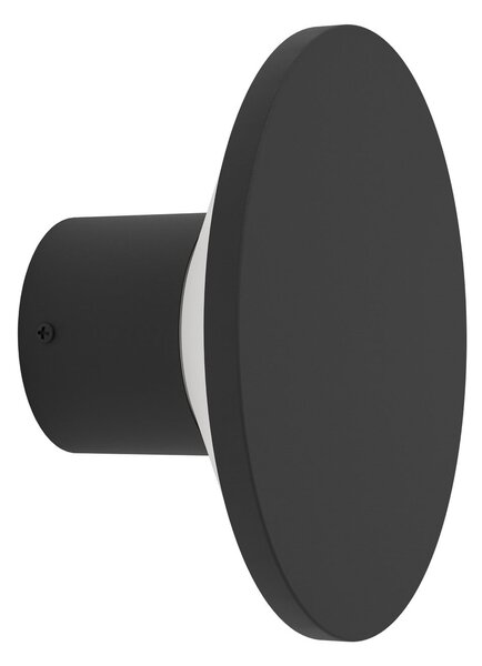 EGLO Rigosa LED vanjska zidna svjetiljka, crna, Ø 10 cm, metal, Crno, Metal