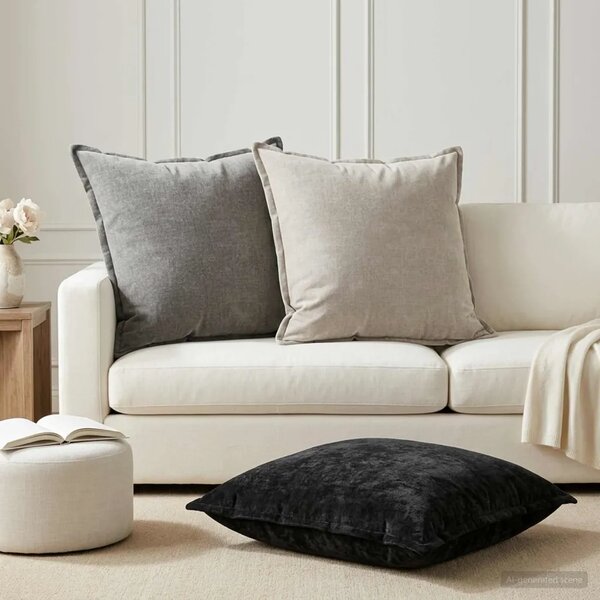 Presvlaka za jastuk 2 kom. HOUTEN Svjetlosiva 65 x 65 cm - Svjetlosiva 65 x 65 cm 2