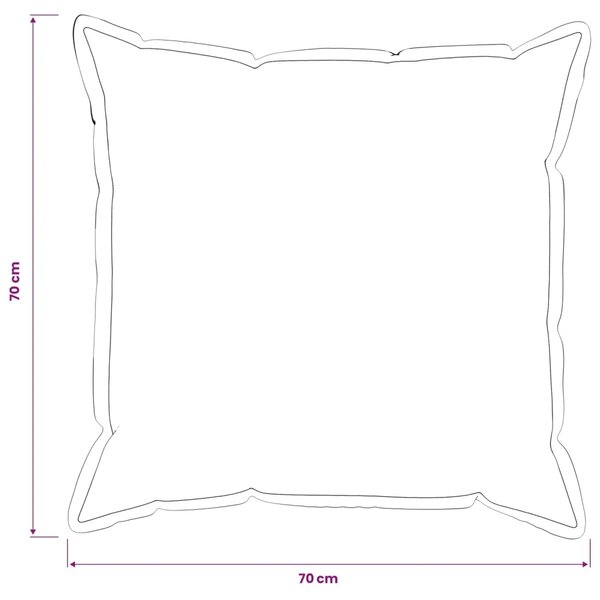 Presvlaka za jastuk 2 pcs HOUTEN Plava 70 x 70 cm Umjetni lan - Plava 70 x 70 cm 2