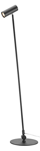 Markslöjd Arlo LED podna lampa, crna, željezo, visina 132 cm, dim., prigušiva, Crno, Dnevni boravak/blagovaonica, Metal