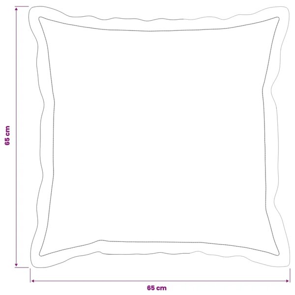 Presvlaka za jastuk 2 kom. HOUTEN Crna 65 x 65 cm - Crna 65 x 65 cm 2