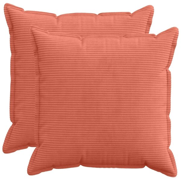 Presvlaka za jastuk 2 kom. HOUTEN Crvena narančasta 65 x 65 cm - Crvena narančasta 65 x 65 cm 2