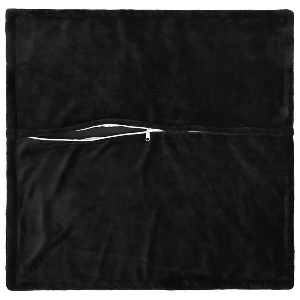 Presvlaka za jastuk 2 pcs HOUTEN Crna 60 x 60 cm Flanel - Crna 60 x 60 cm 2
