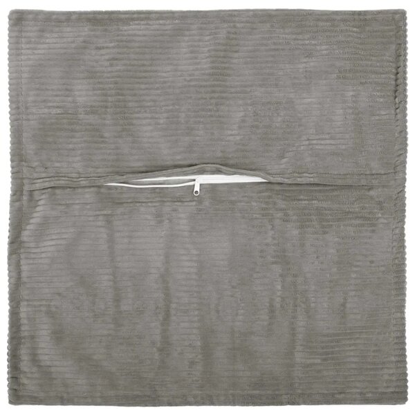 Presvlaka za jastuk 2 kom. HOUTEN Svjetlosiva 65 x 65 cm Kord - Svjetlosiva 65 x 65 cm 2