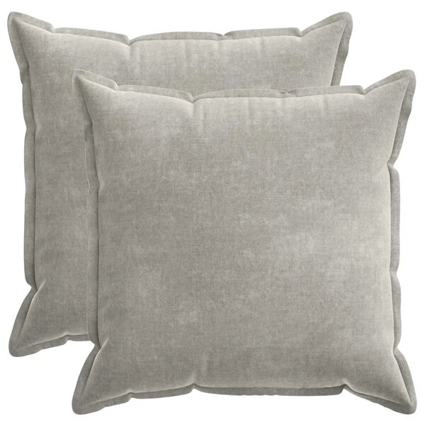 Presvlaka za jastuk 2 kom. HOUTEN Svjetlosiva 65 x 65 cm - Svjetlosiva 65 x 65 cm 2