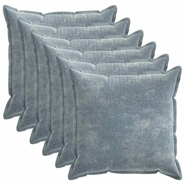 Presvlaka za jastuk 6 kom. HOUTEN Svjetloplava 55 x 55 cm - Svjetloplava 55 x 55 cm 6