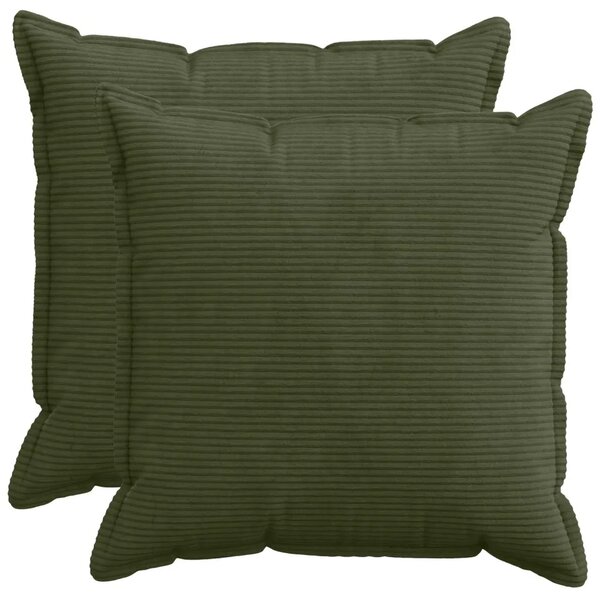 Presvlaka za jastuk 2 kom. HOUTEN Zelena 55 x 55 cm Kord - Zelena 55 x 55 cm 2